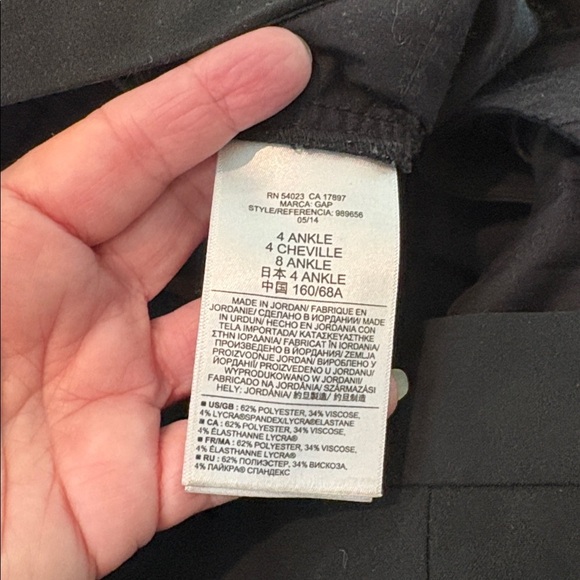 GAP Modern Boot Black Trousers. 4A Stretch - Picture 10 of 13